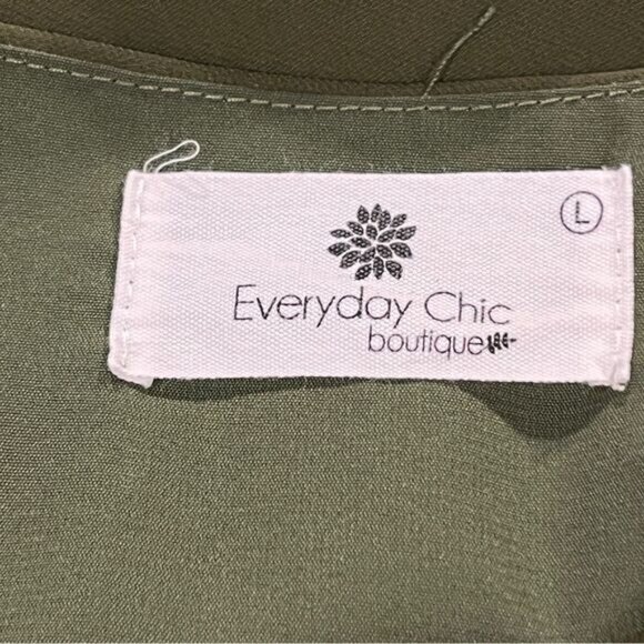 Elegant Olive Green Maxi Dress - Picture 8 of 12